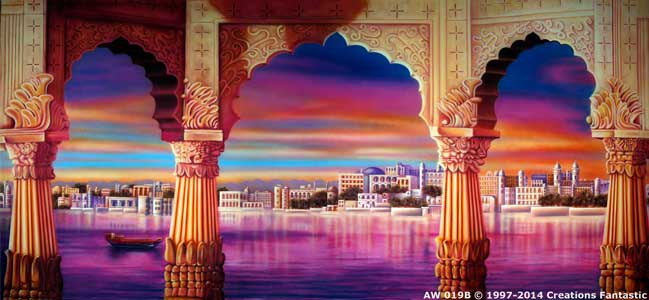 Backdrop AW019B Floating Palace India B
