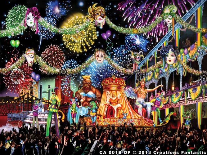 Backdrop CA 001B-DP Mardi Gras Parade 1B