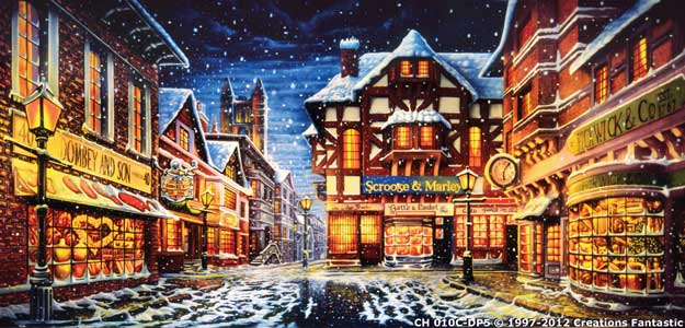 Backdrop CH010C-DP5 Dickens Christmas Street 1C