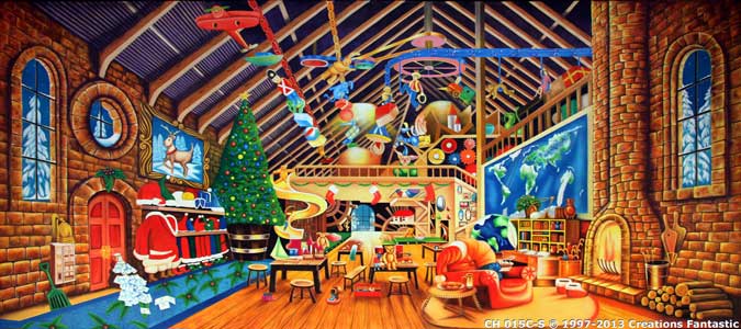 Backdrop CH 015C-S Santa's Workshop C