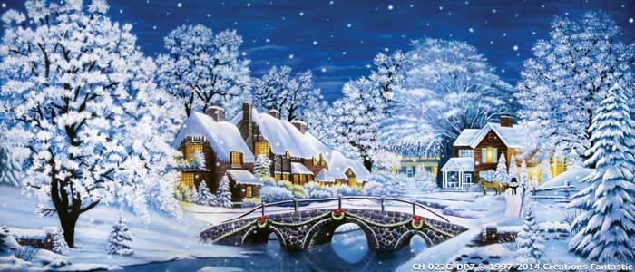 Backdrop CH022G-DP7 Christmas Village 5G