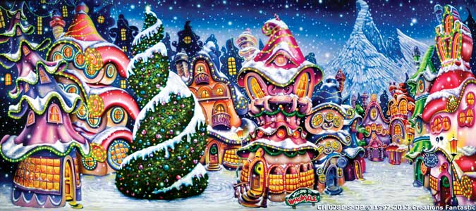 Backdrop CH028E-S-DP Whoville Christmas 1E