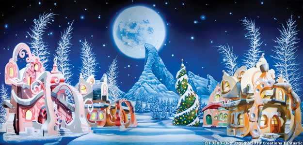 Backdrop CH030D-DP5 Whoville Christmas 2D
