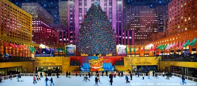 Backdrop CH 031 Rockefeller Center Christmas