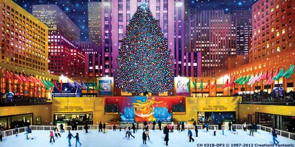 Backdrop CH 031B-DP3 Rockefeller Center Christmas B