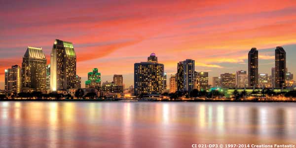Backdrop CI 021-DP3 San Diego Sunset Skyline