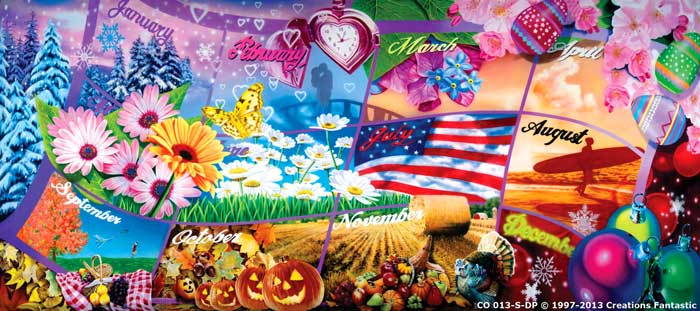 Backdrop CO 013B-S-DP Holiday Calendar B