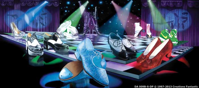 Backdrop DA 009B-S-DP Dancing Shoes B