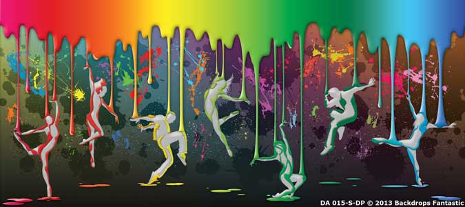 Backdrop DA 015-S-DP Colors of Dance 3