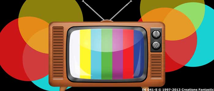 Backdrop DE 041-S Retro TV