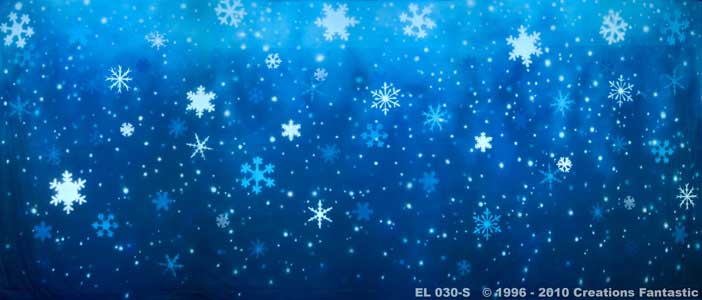 Backdrop EL030-S Snowflakes 3