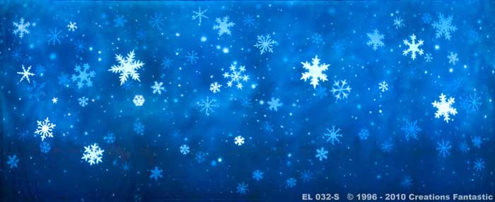 Backdrop EL032-S Snowflakes 5