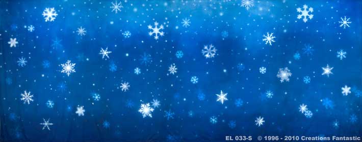Backdrop EL033-S Snowflakes 6