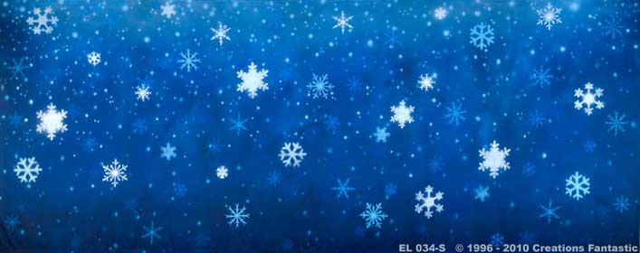 Backdrop EL033-S Snowflakes 6