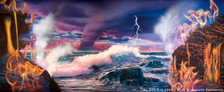 Backdrop EL 035-S Earth, Wind, Fire & Water
