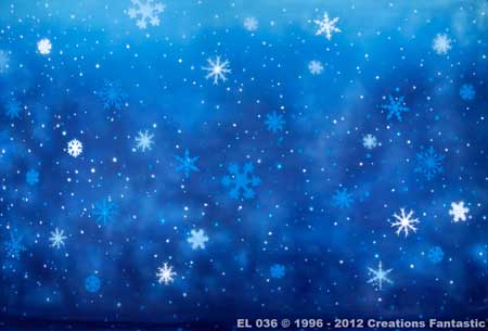 Backdrop EL036 Snowflakes 8