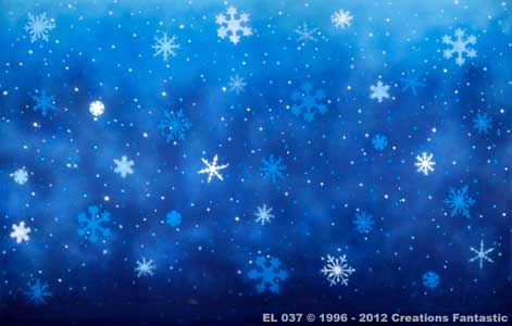 Backdrop EL037 Snowflakes 9