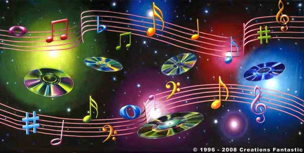 Backdrop EN 050 Music Notes 3