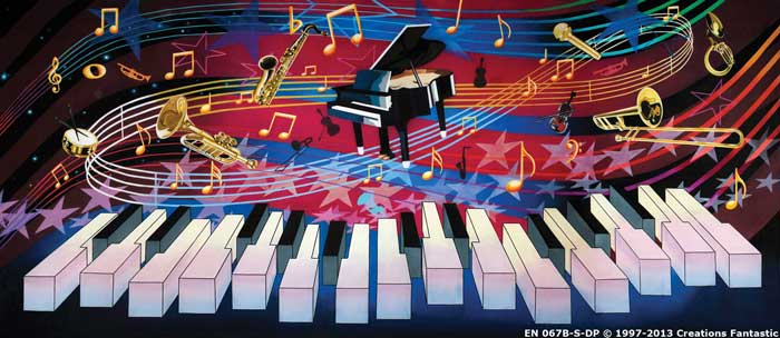 Backdrop EN071B-S-DP Piano Man B