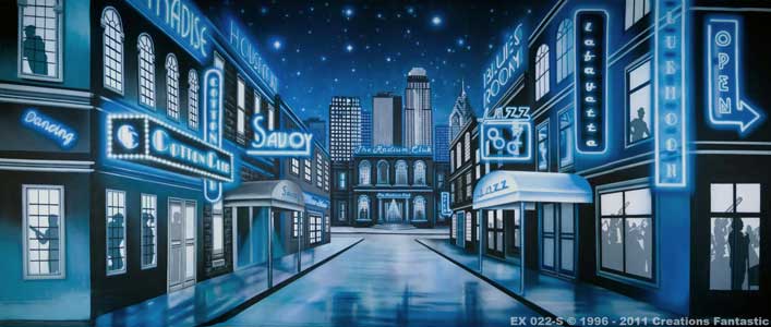 Backdrop EX022-S Jazz Club Street