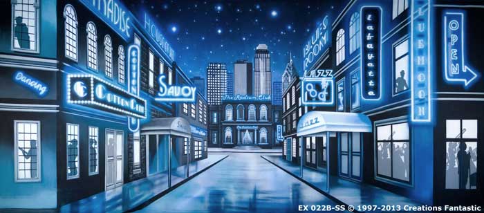 Backdrop EX 022B-SS Jazz Club Street B