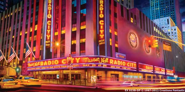Backdrop EX 023B-DP Radio City Music Hall B