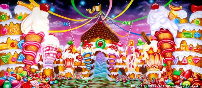 Backdrop FY 001B-DP5 Candyland 4B