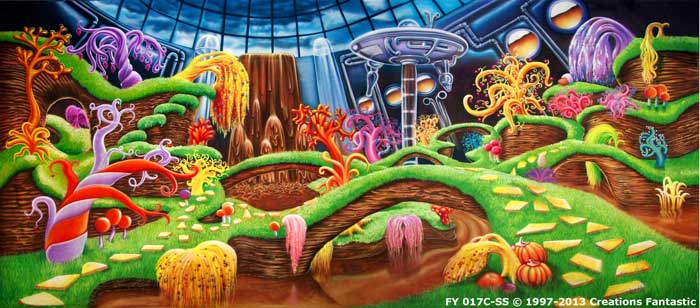 Backdrop FY 017C-SS Chocolate Factory C