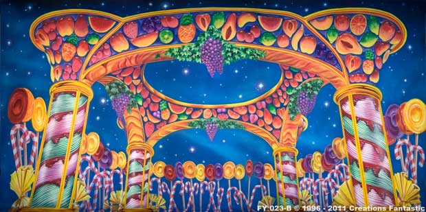 Backdrop FY023B Candy Kingtdom - Night B