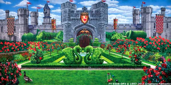 Backdrop FY 030B-DP3 Queen of Hearts Courtyard B