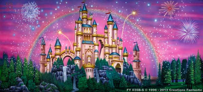 Backdrop FY 035B-S Fairy Tale Castle 1B
