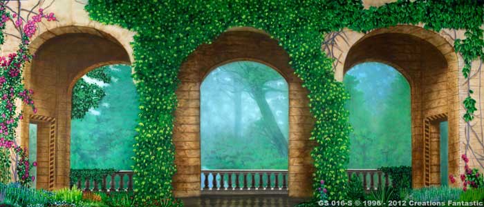 Backdrop GS 016-S Courtyard Arches 1