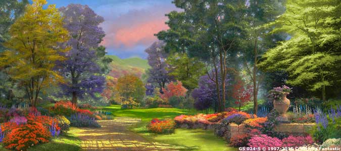 Backdrop GS024-S Beautiful Garden 2