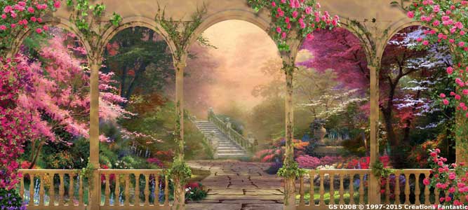 Backdrop GS030B Garden Arches 2B