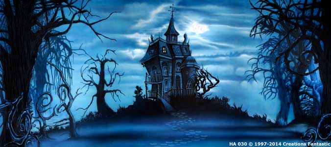 Backdrop HA030 Creepy House 1