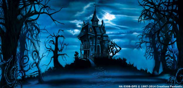 Backdrop HA030B-DP5 Creepy House 1B