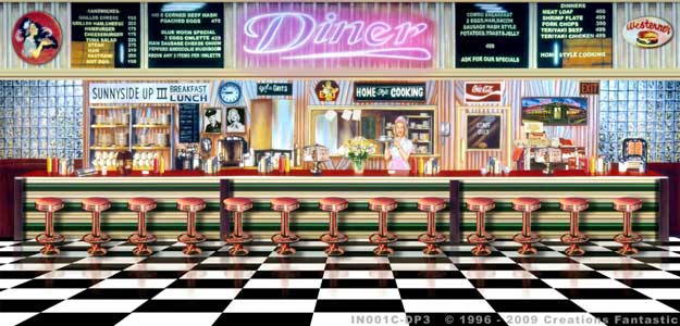 Backdrop IN 001C Diner Interior C - 3M