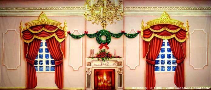 Backdrop IN025S Victorian Parlour Interior 2