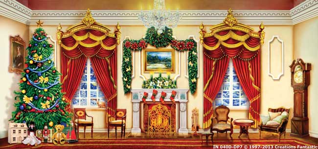 Backdrop IN040D-DP7 Victorian Parlour Interior 3D