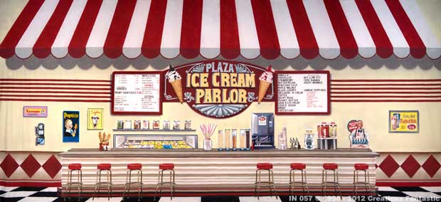 Backdrop IN 057 Ice Cream Parlor