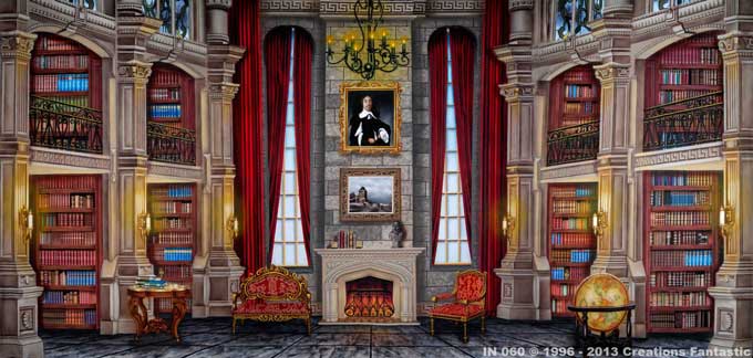 Backdrop IN 060 Castle Library