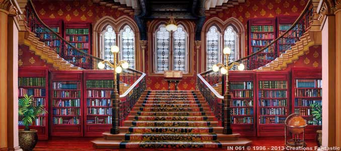 Backdrop IN 061 Library Interior 1