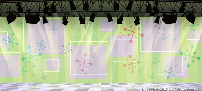 Backdrop IN 066B Hairspray Retro TV Studio B