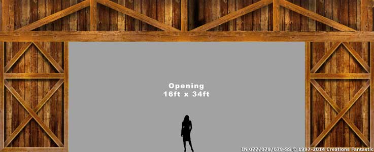 Backdrop IN077-078-078 Barn Header & Legs Set 3