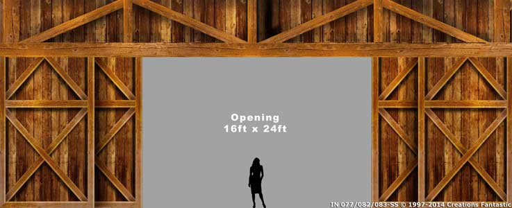 Backdrop IN077-082-083 Barn Header & Legs Set 4