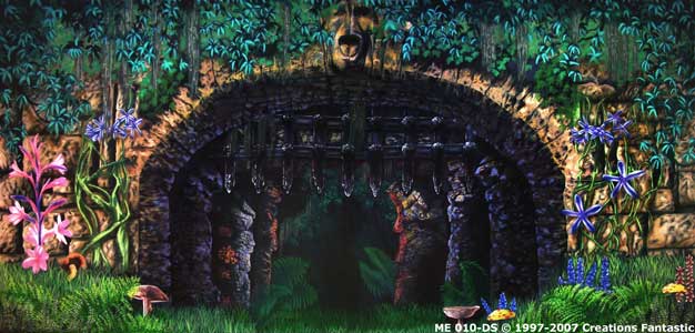 Backdrop ME010-DS  Medieval Castle Wall Door Surround