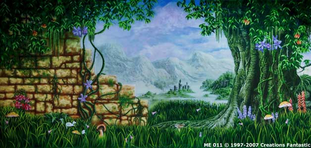 Backdrop Image: ME011 Medieval Castle Wall 2