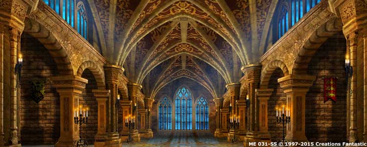 Backdrop ME031-SS Gothic Castle Interior 2