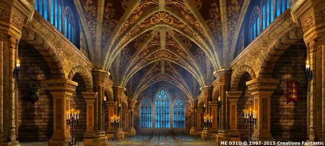 Backdrop ME031D Gothic Castle Interior 2D