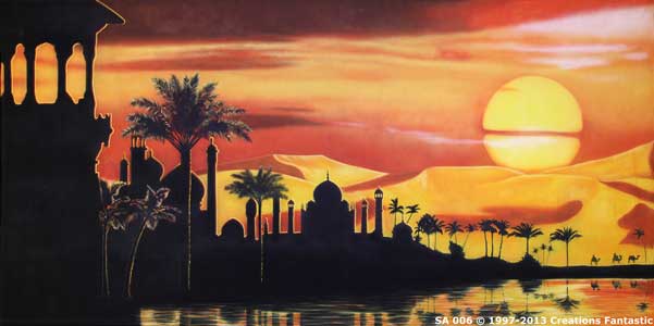 Backdrop SA 006 Sunset Desert Oasis 1